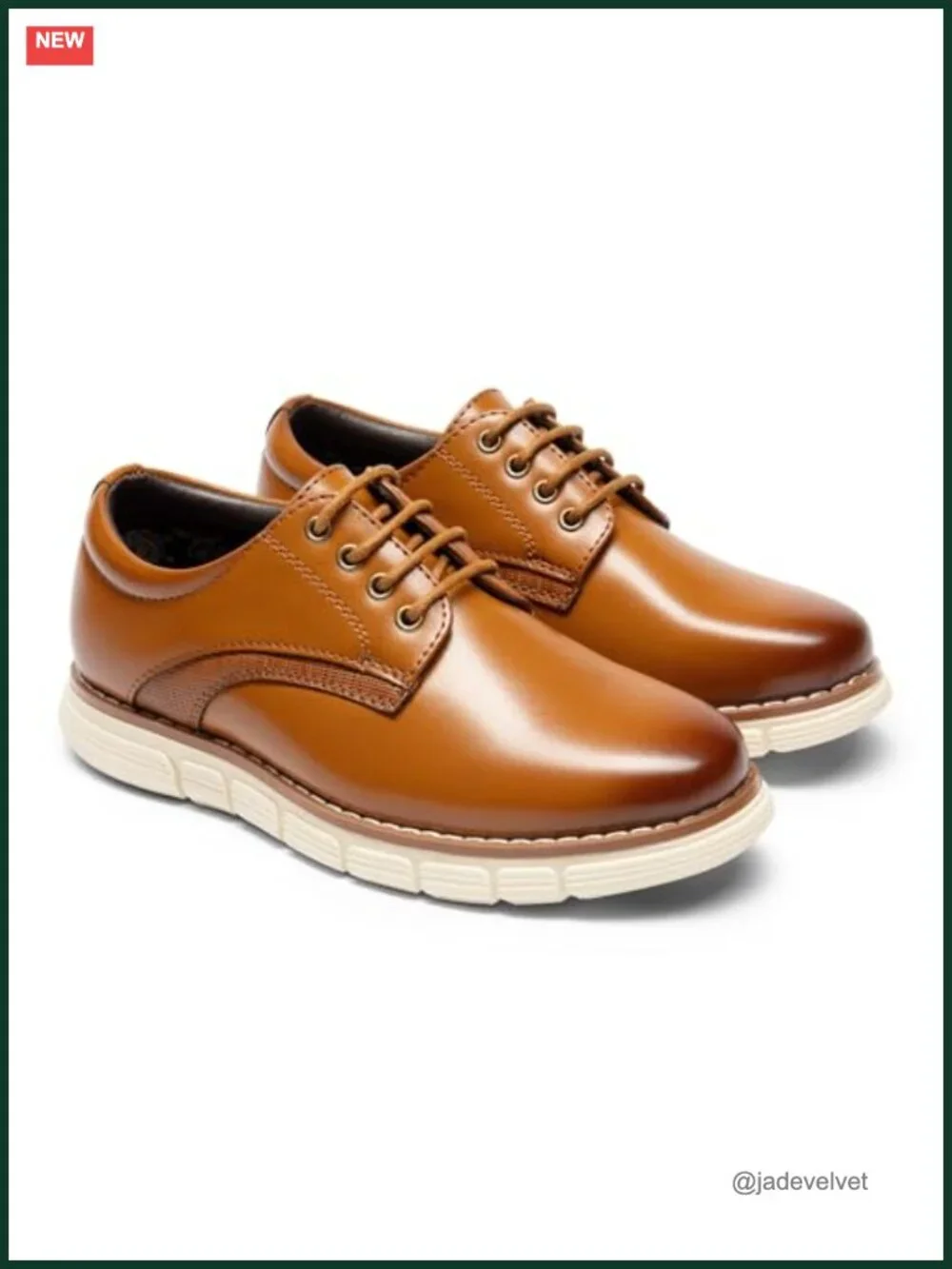 Boys Derby Dress Sneakers Oxfords Casual Formal Shoes with Memory Foam
